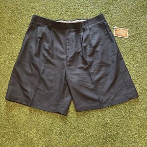 New Victor Scot Black Golf Shorts Men’s 38 Pleated Microfiber Golfsmith NWT